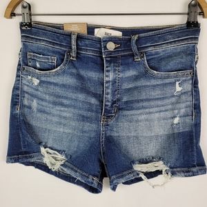 NWT BKE Women’s Parker Universal Fit High Rise Denim Shorts Size 27 Regular